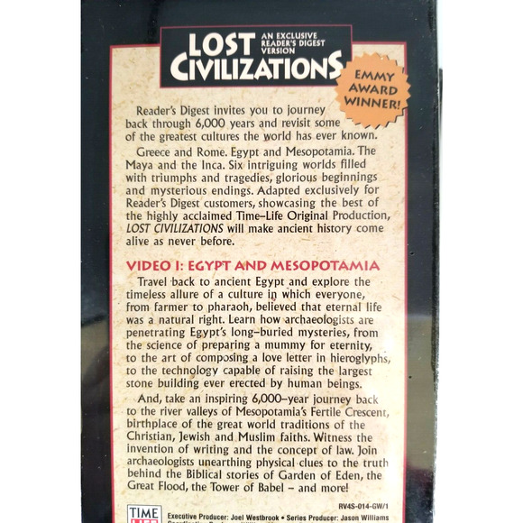 Lost Civilizations Reader's Digest Box Set 3 VHS Tapes NEW 1995 - Picture 5 of 10